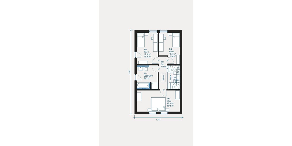 Familienfreundlicher Grundriss